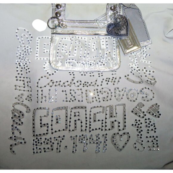 Coach Poppy Limited Edition Ombre Story Patch Spotlight Rhinestone Bag & Wallet - Picture 12 of 16